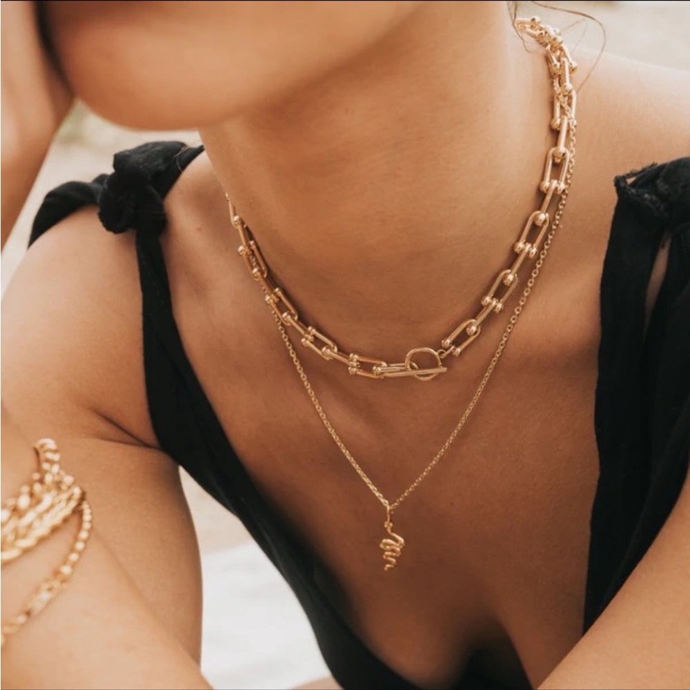 Chain necklace 14k gold Mod+Jo brand new